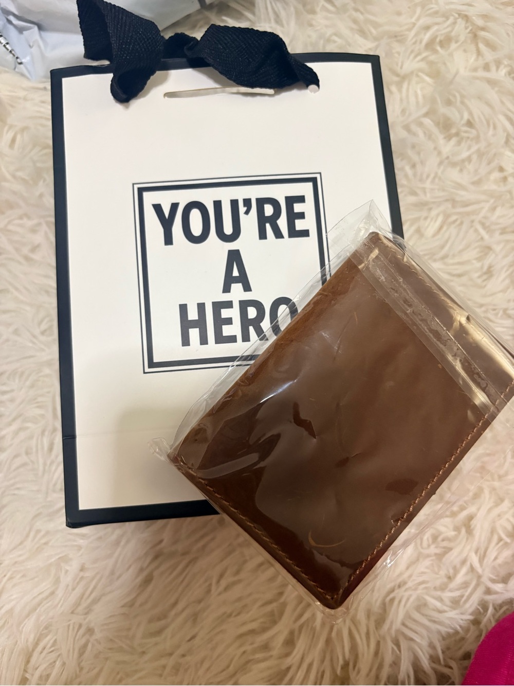 NWB. Real Leather Hero Face Bifold Wallet - Cosplay Comic ID Holder - Picture 2 of 6
